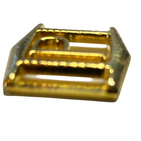 Maluro Made in France gold belt buckle vintage P - Picture 6 of 6